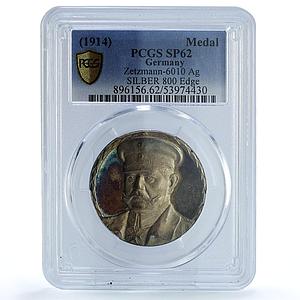 Germany Empire Hindenburg Zetzmann-6010 Politics SP 62 PCGS silver medal 1914