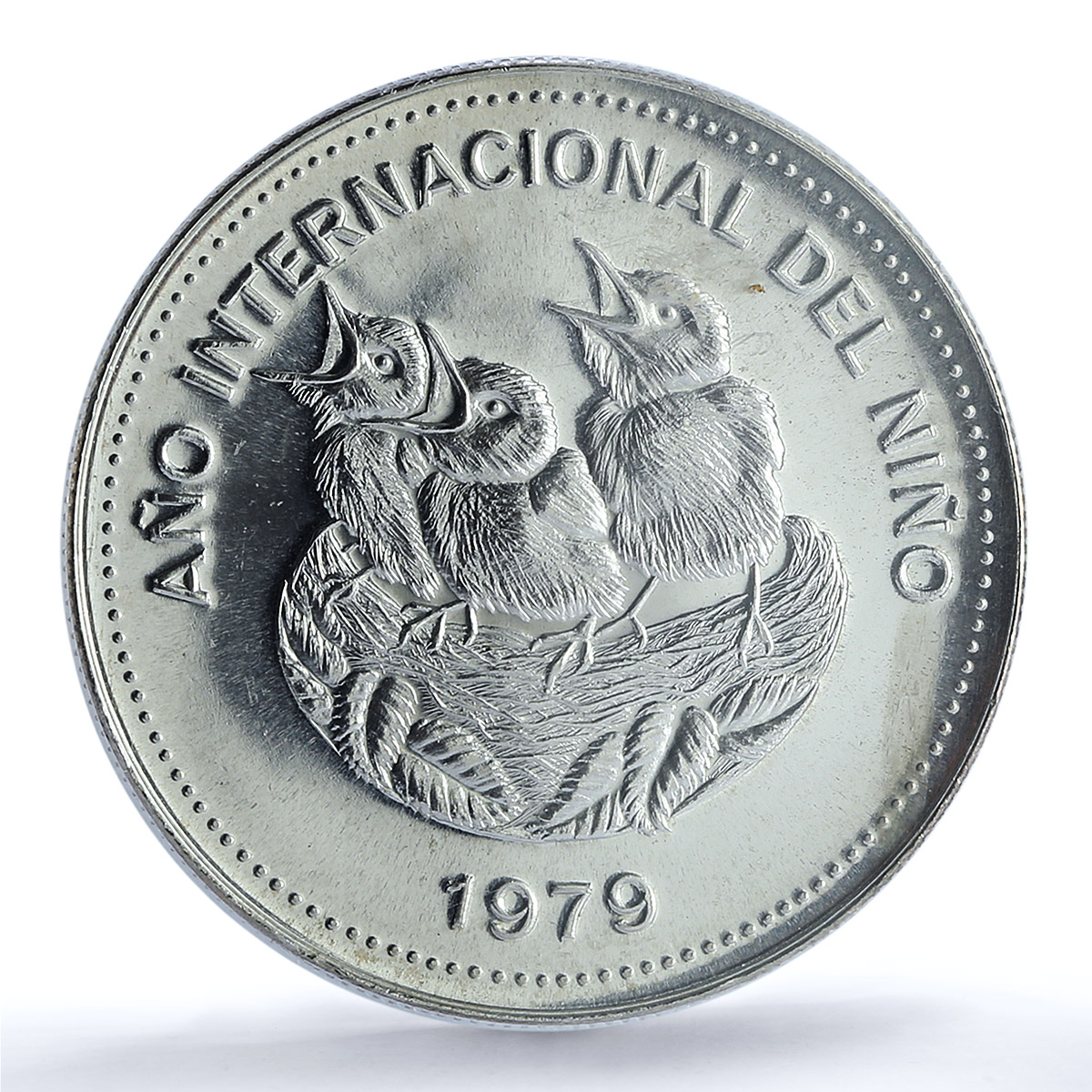 Costa Rica 100 colones Year of the Child KM-206 Bird MS 66 PCGS silver coin 1979 Costa Rica 100 colones Year of the Child KM-206 Bird MS 66 PCGS silver coin 1979