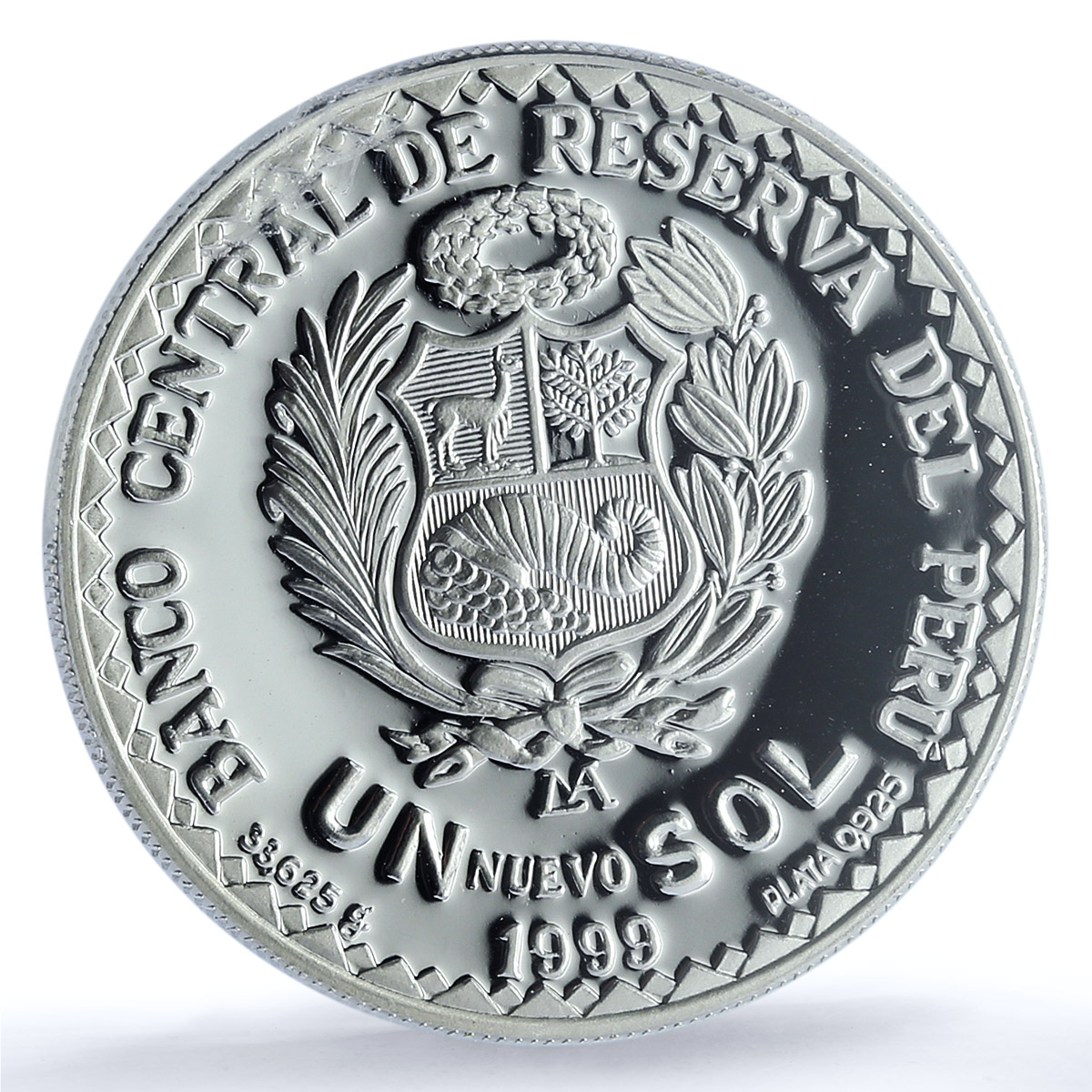 Peru 1 sol Japanese Immigration KM-322 Anniversary PR 67 PCGS silver coin 1999