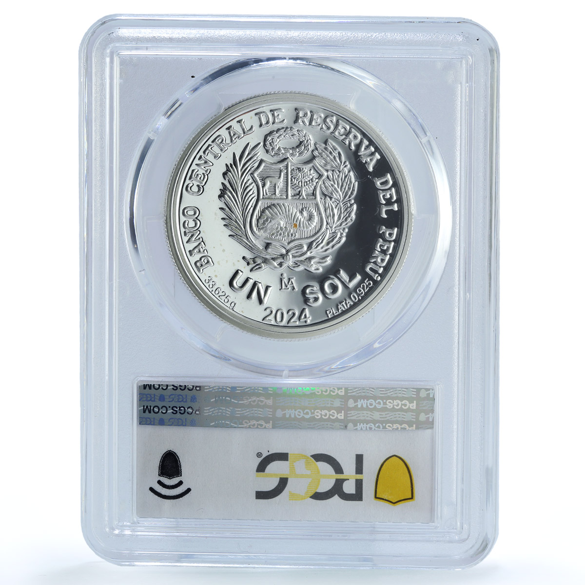 Peru 1 sol Battle of Junin KM-444 Military Monument PR 67 PCGS silver coin 2024