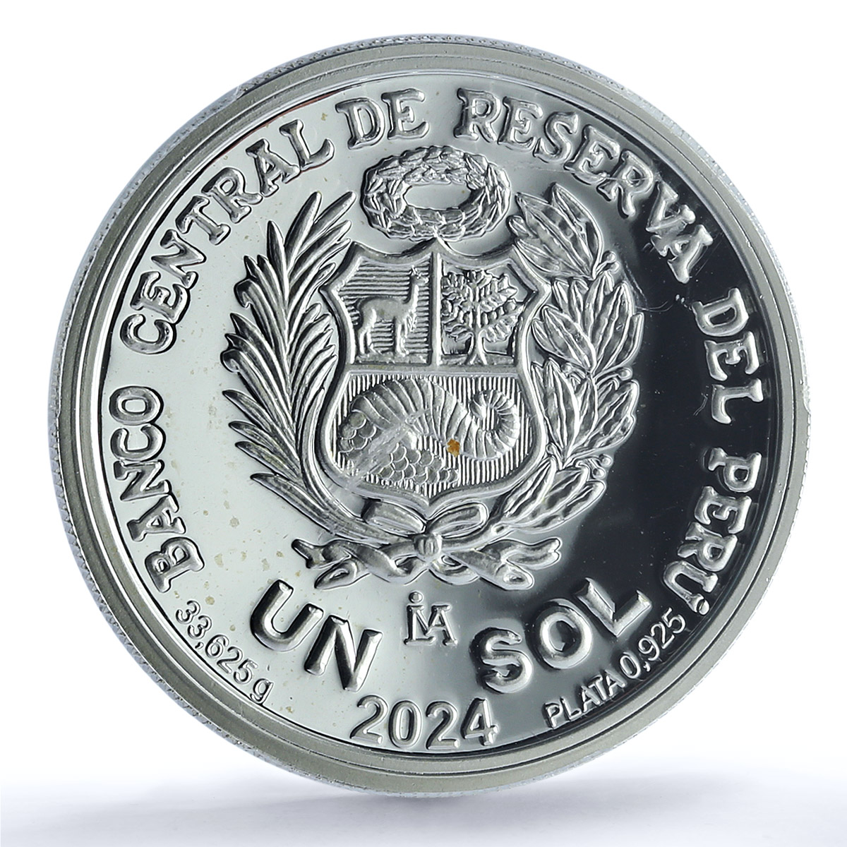 Peru 1 sol Battle of Junin KM-444 Military Monument PR 67 PCGS silver coin 2024