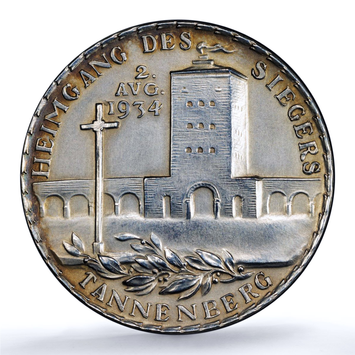 Germany Third Reich Hindenburg Tannenberg Kienast-499 SP 62 silver medal 1934