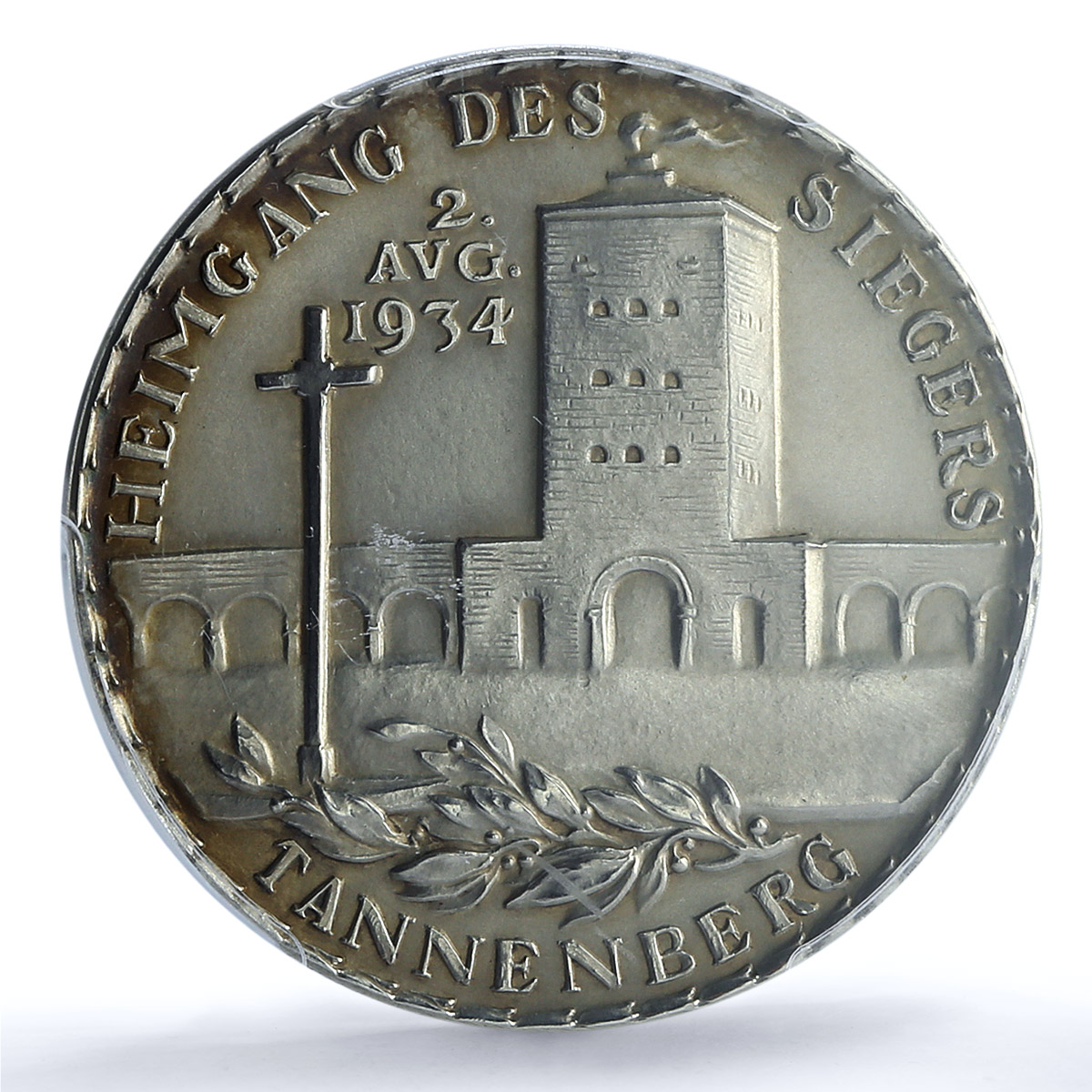 Germany Third Reich Hindenburg Tannenberg Kienast-499 SP 62 silver medal 1934