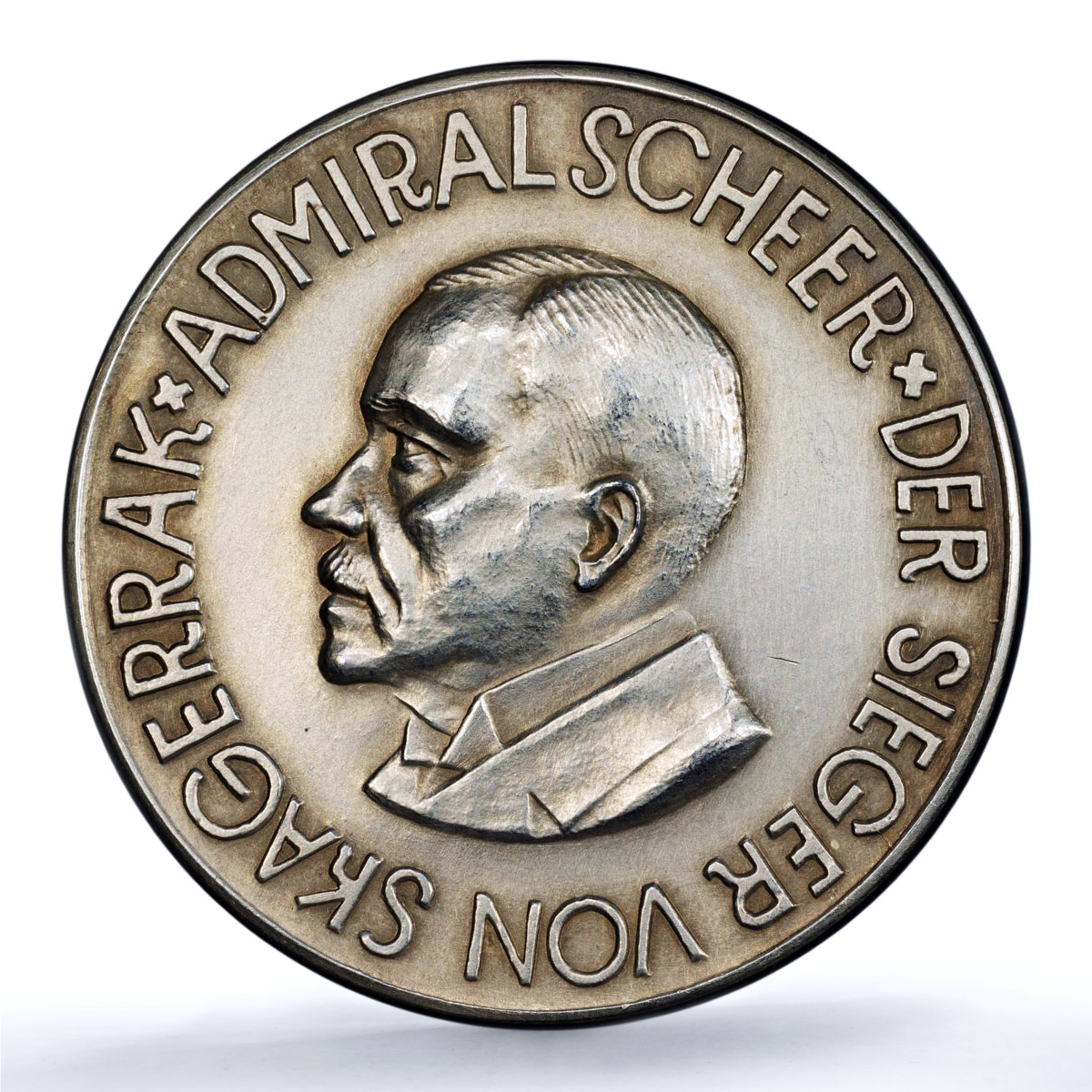 Germany Weimar Admiral Scheer Skagerrak Ship SP 61 PCGS silver medal 1928