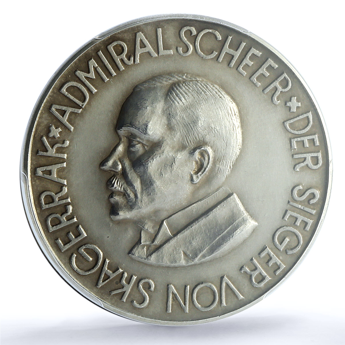 Germany Weimar Admiral Scheer Skagerrak Ship SP 61 PCGS silver medal 1928