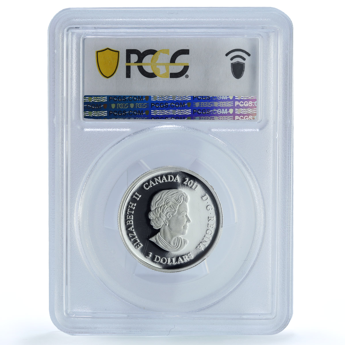 Canada 3 dollars August Peridot Birthstones PR 70 PCGS silver coin 2011