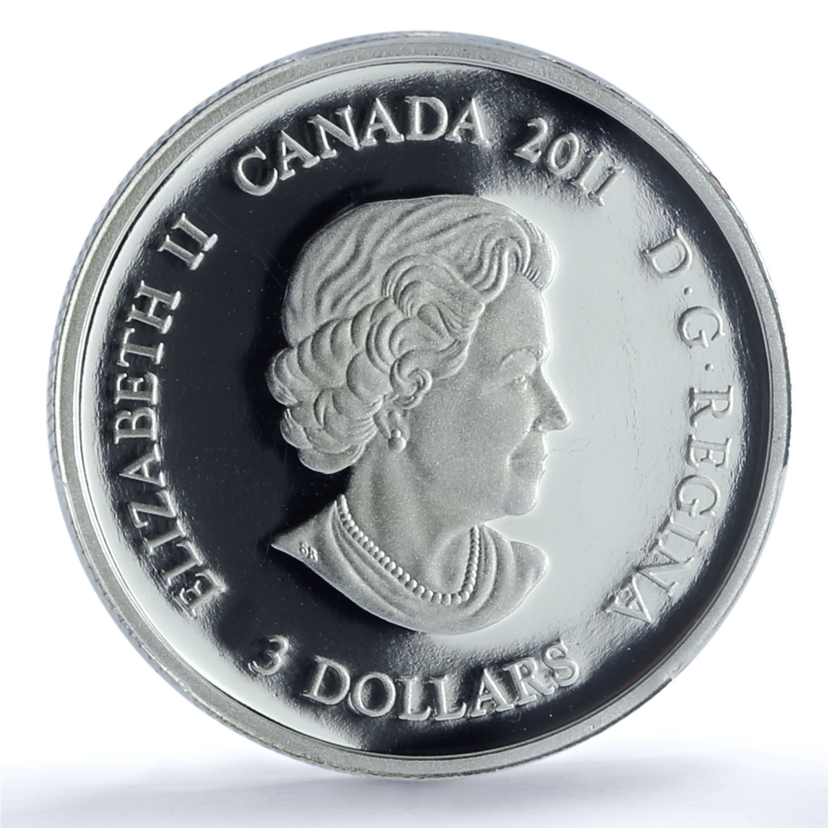 Canada 3 dollars August Peridot Birthstones PR 70 PCGS silver coin 2011