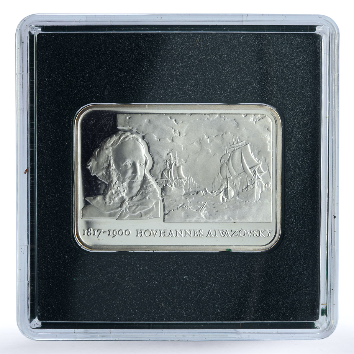 Armenia 100 dram Aivazovsky KM-129 Art Painter Ship proof silver coin 2006