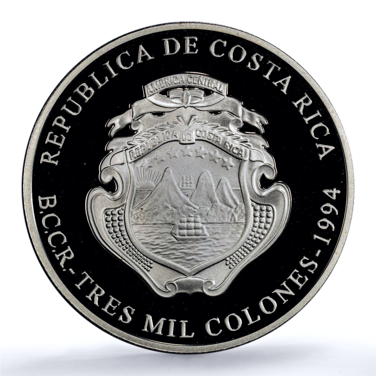 Costa Rica 3000 colones San Juan Hospital KM-234 PR 69 PCGS silver coin 1994