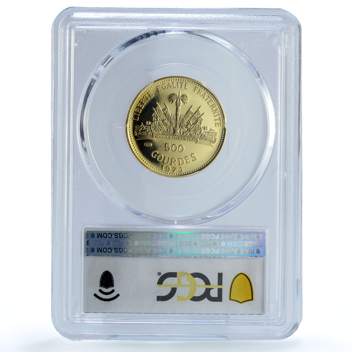 Haiti 500 gourdes Woman with Shell KM-109 PR 65 PCGS gold coin 1973 Haiti 500 gourdes Woman with Shell KM-109 PR 65 PCGS gold coin 1973