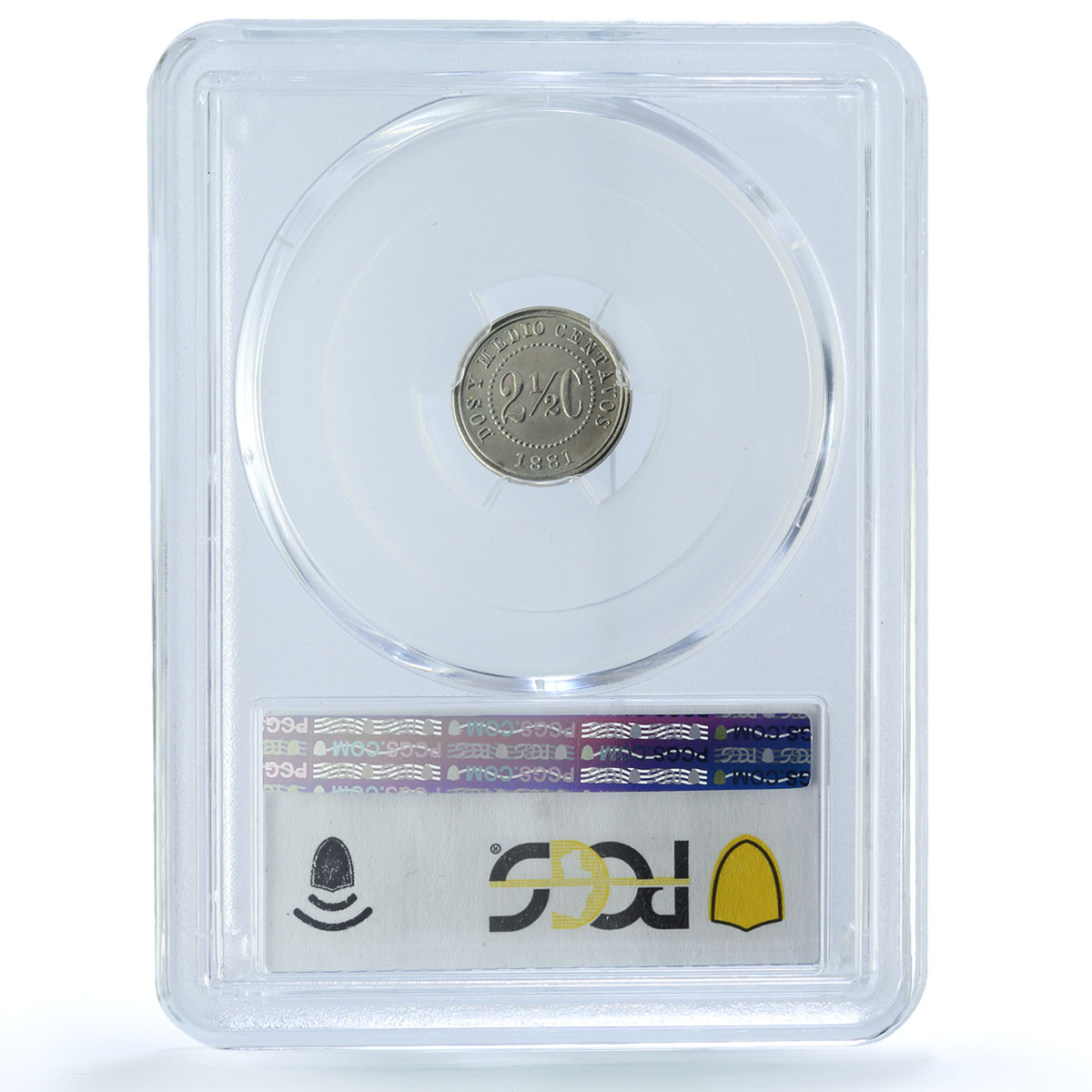 Colombia 2 1/2 centavos United States KM-180 Libertad MS 63 PCGS CuNi coin 1881 Colombia 2 1/2 centavos United States KM-180 Libertad MS 63 PCGS CuNi coin 1881