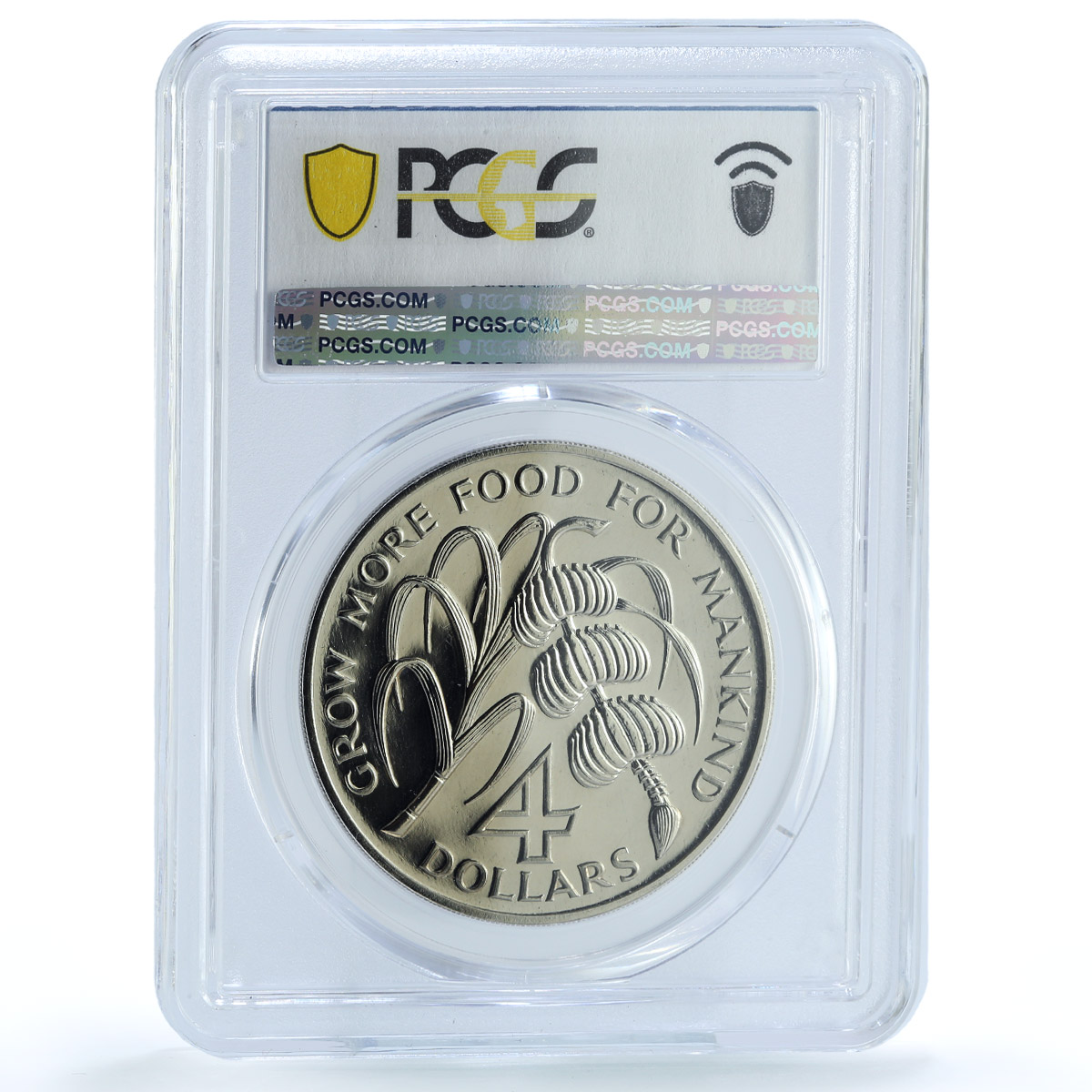 Dominica 4 dollars FAO KM-11 Food Day MS 67 PCGS CuNi coin 1970