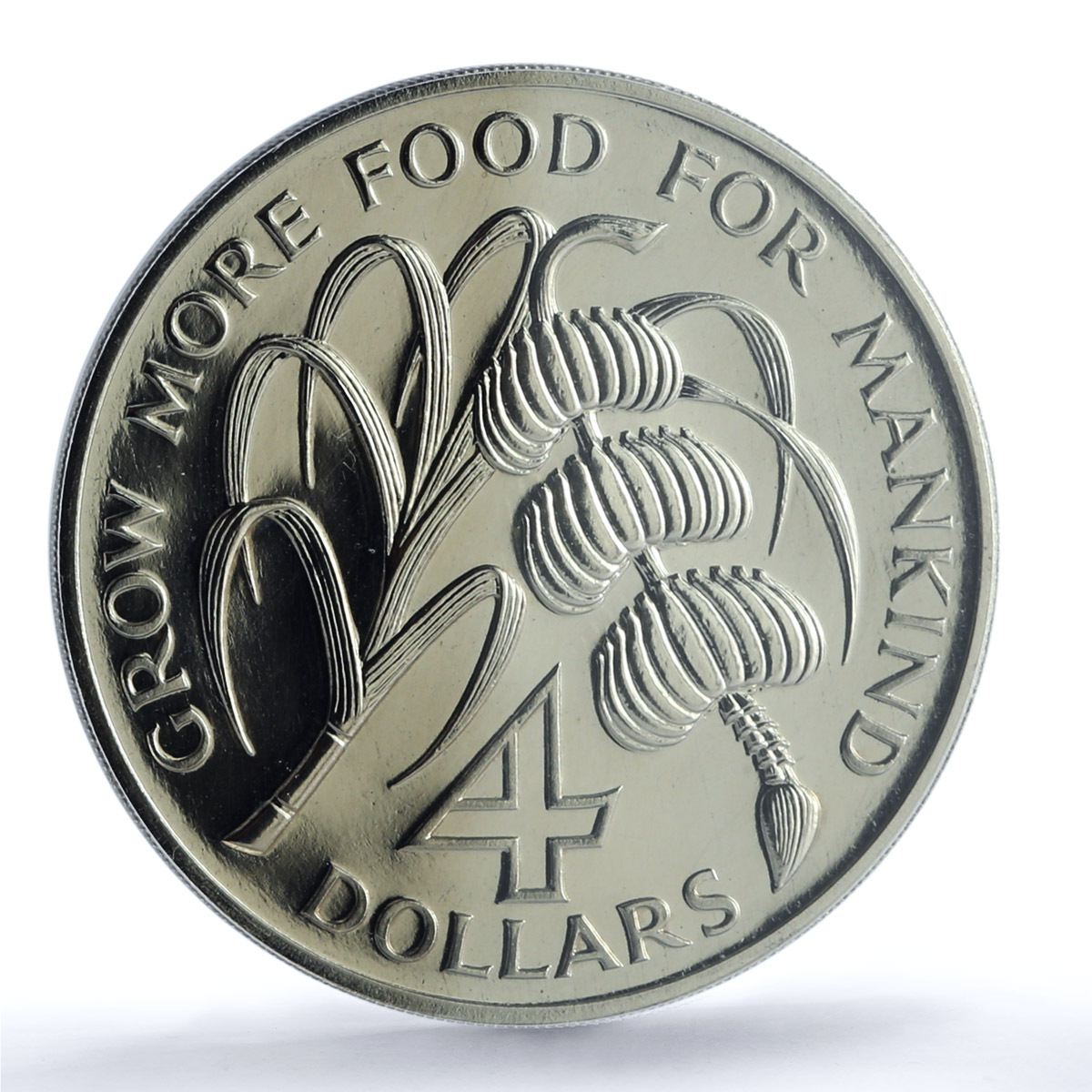 Dominica 4 dollars FAO KM-11 Food Day MS 67 PCGS CuNi coin 1970