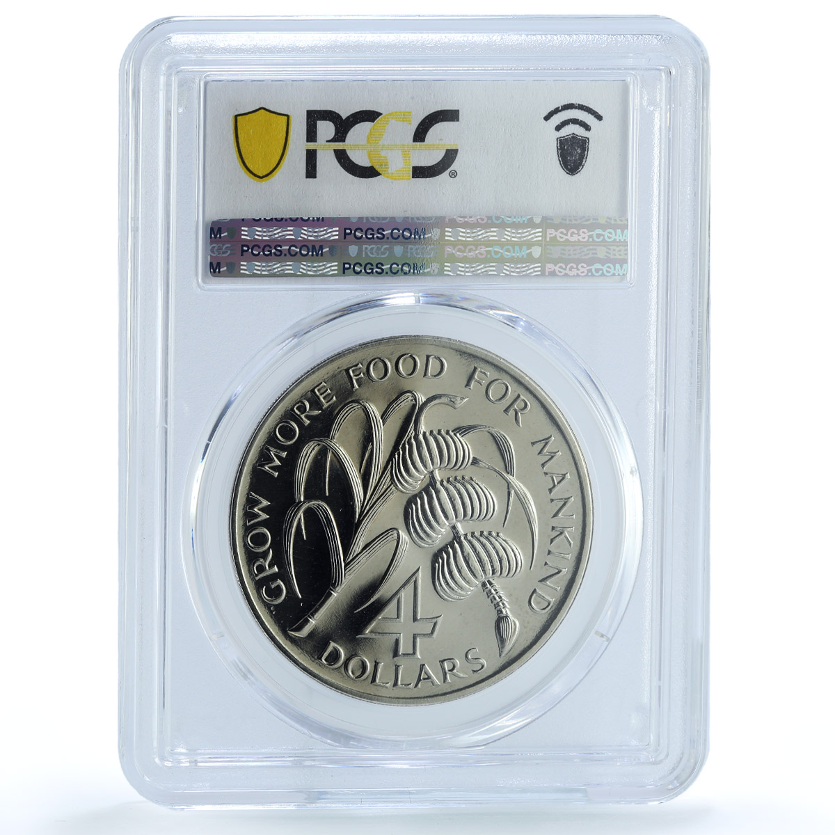 Grenada 4 dollars FAO KM-15 Food Day MS 66 PCGS CuNi coin 1970