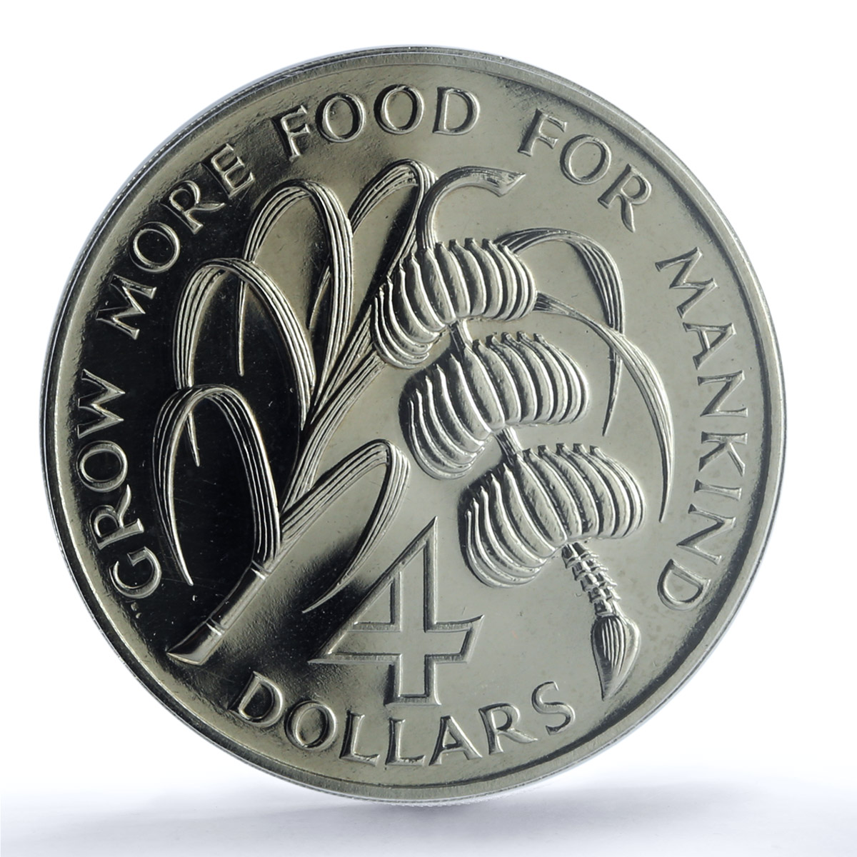 Grenada 4 dollars FAO KM-15 Food Day MS 66 PCGS CuNi coin 1970