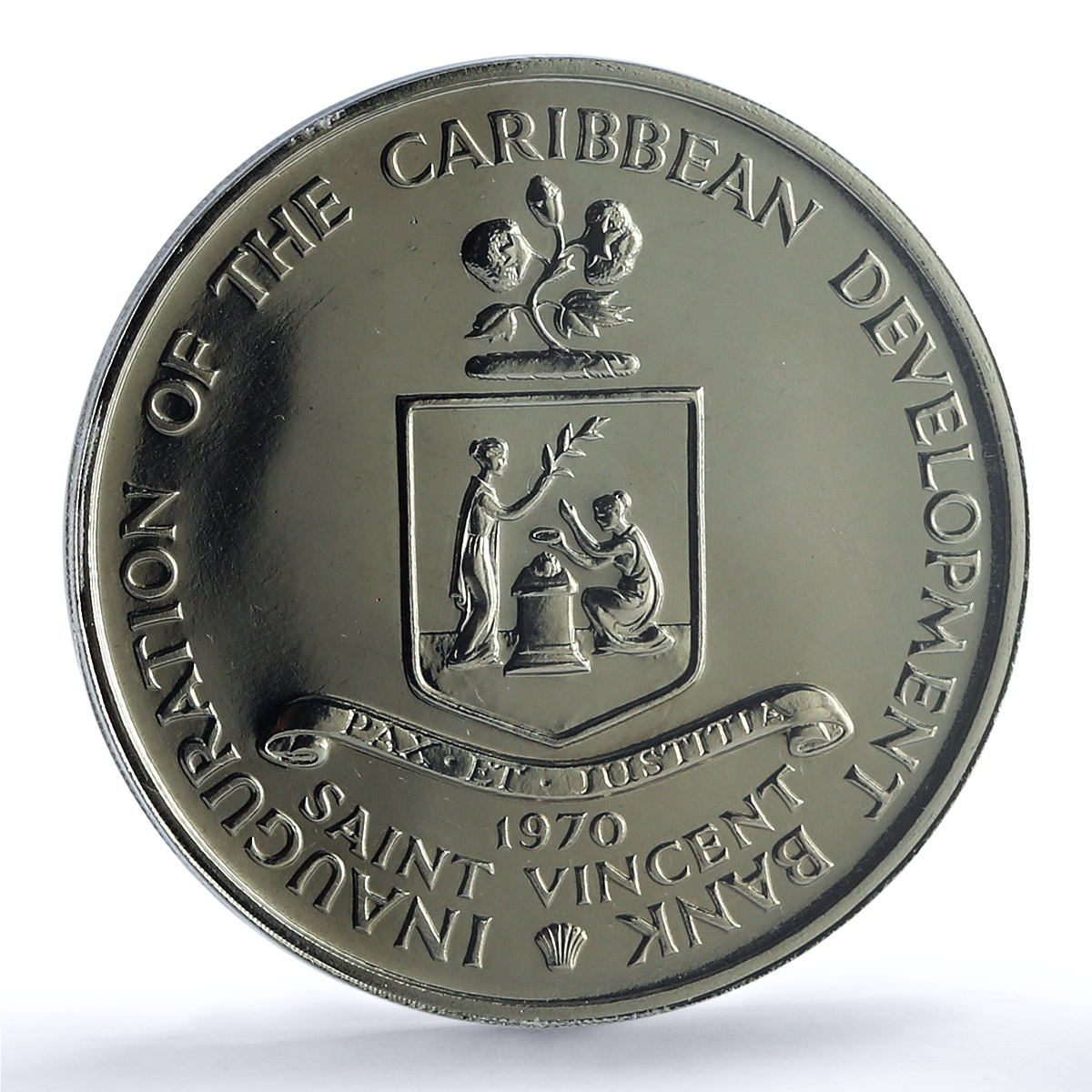 Saint Vincent 4 dollars FAO KM-13 Food Day MS 65 PCGS CuNi coin 1970