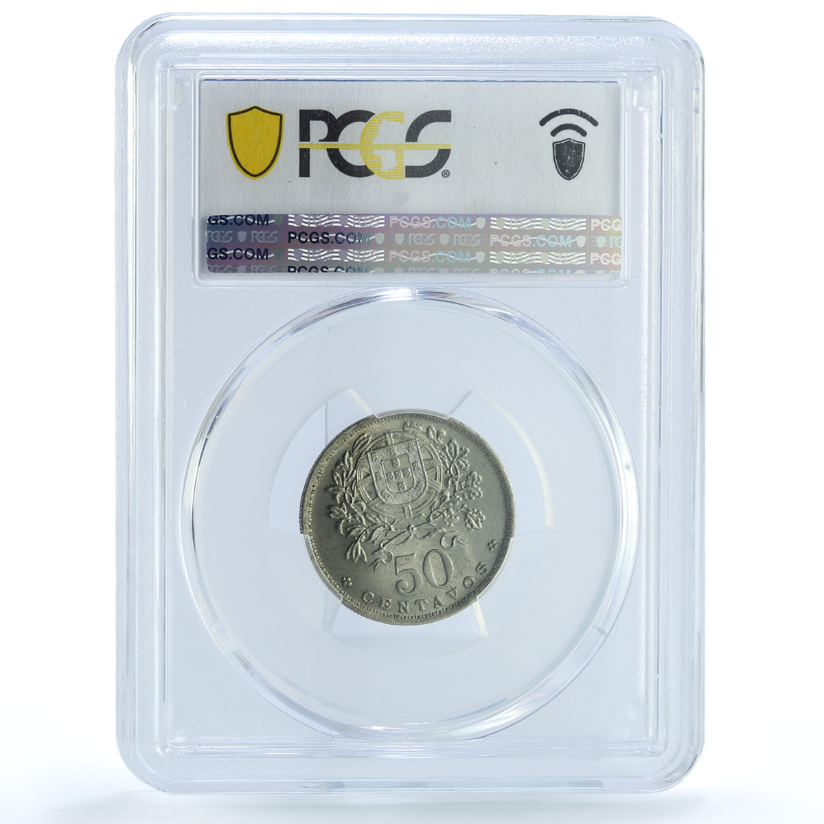 Portugal 50 centavos Second Republic KM-577 MS 64 PCGS NiBrass coin 1940