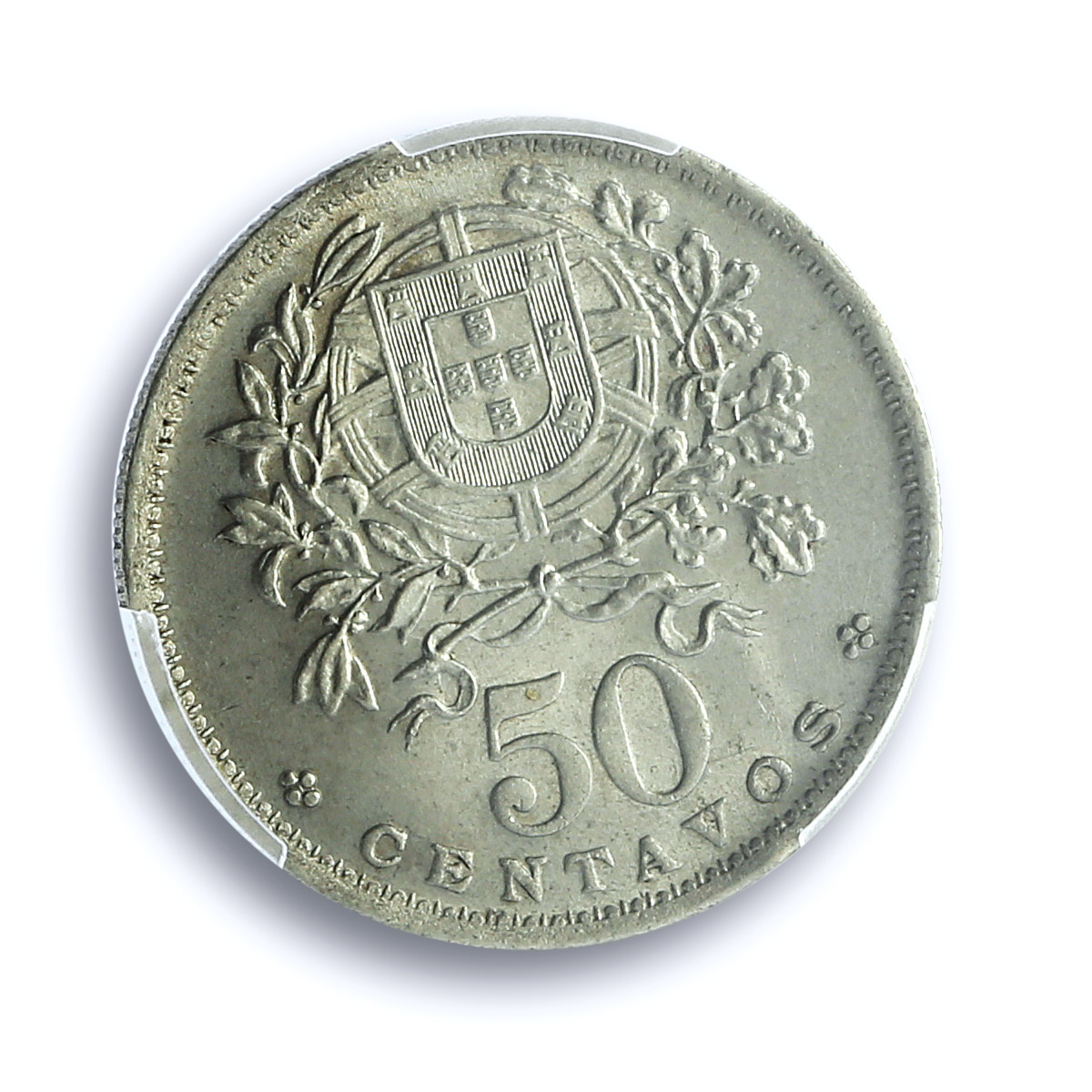 Portugal 50 centavos Second Republic KM-577 MS 64 PCGS NiBrass coin 1940