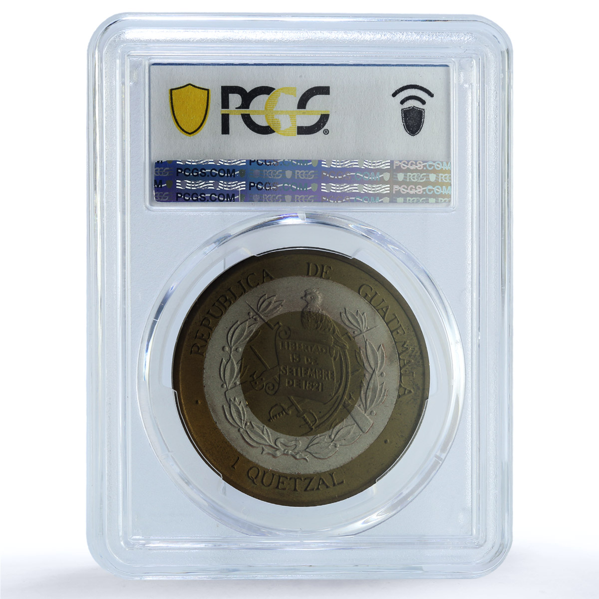 Guatemala 1 quetzal Colibri Pattern Matte PE X#1c.4 PR65 PCGS trimetal coin 1995