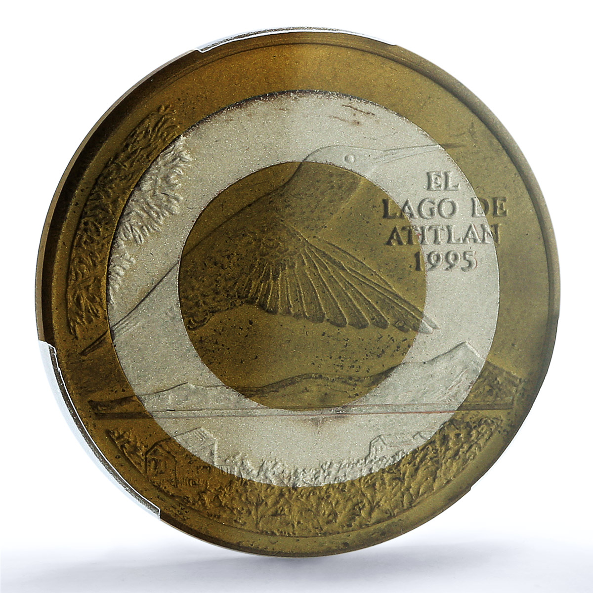 Guatemala 1 quetzal Colibri Pattern Matte PE X#1c.4 PR65 PCGS trimetal coin 1995