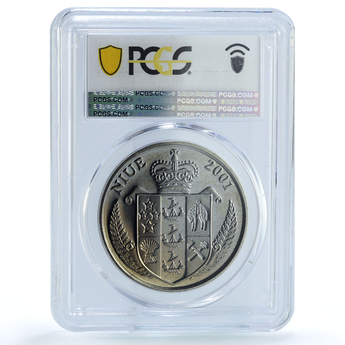 Niue 1 dollar Meowth KM-156 Pokemon Cartoon Cat MS 64 PCGS CuNi coin 2001