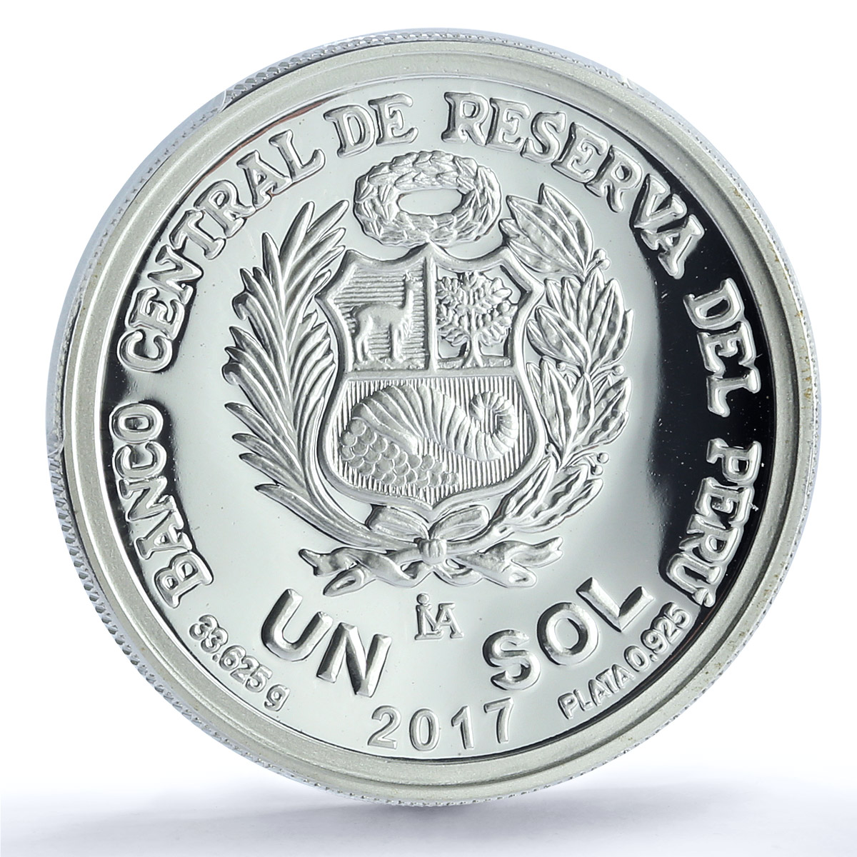 Peru 1 sol St. Rose of Lima KM-407 Anniversary PR 70 PCGS silver coin 2017 Peru 1 sol St. Rose of Lima KM-407 Anniversary PR 70 PCGS silver coin 2017