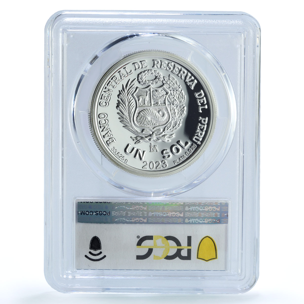 Peru 1 sol Japan Relations KM-441 Machu Picchu Fuji PR 70 PCGS silver coin 2023