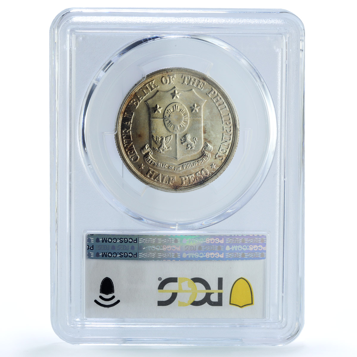 Philippines 1/2 peso Jose Rizal KM-191 Anniversary MS 64 PCGS silver coin 1961 Philippines 1/2 peso Jose Rizal KM-191 Anniversary MS 64 PCGS silver coin 1961