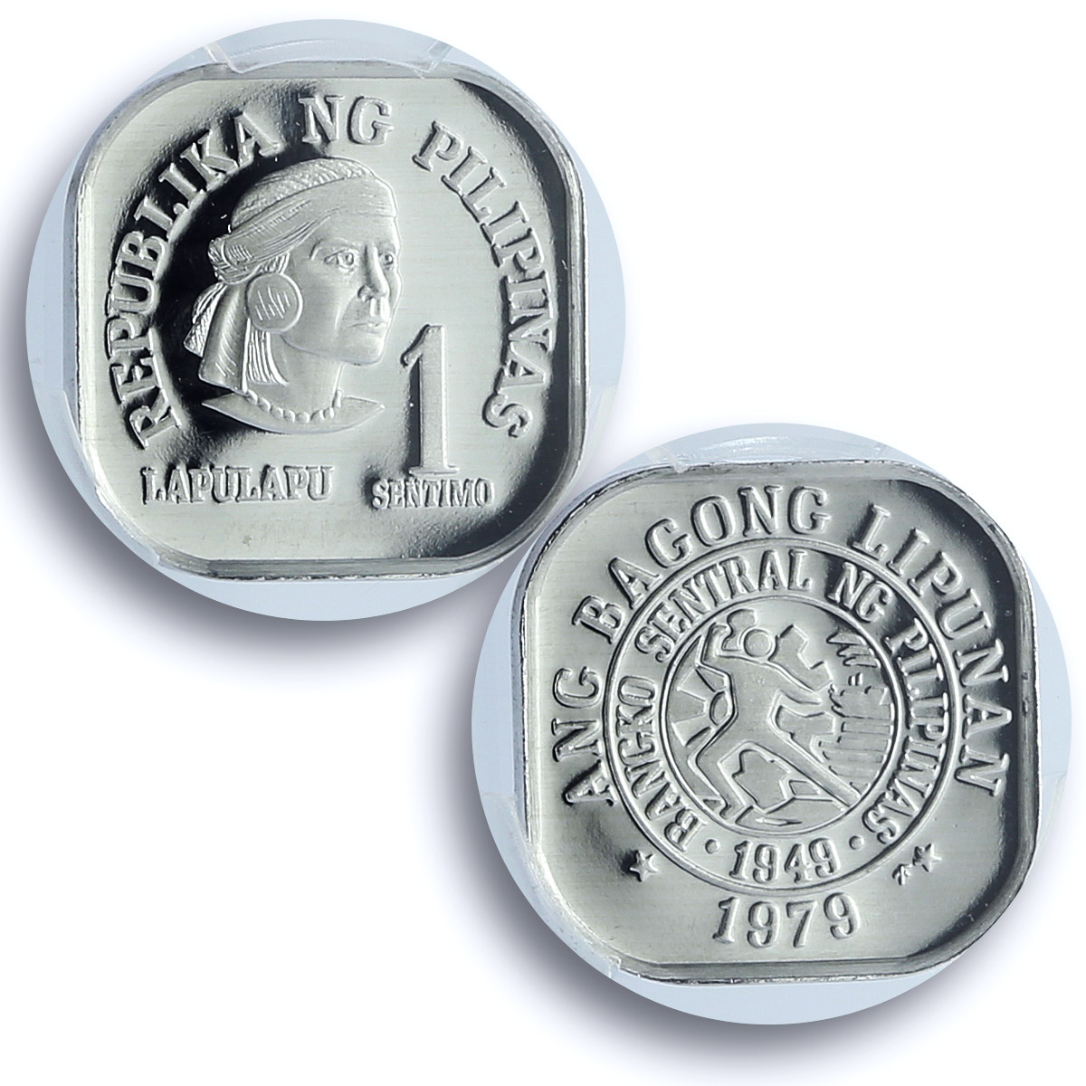Philippines 1 sentimo Republic Lapu Lapu KM-224 PR 69 PCGS aluminum coin 1979 Philippines 1 sentimo Republic Lapu Lapu KM-224 PR 69 PCGS aluminum coin 1979