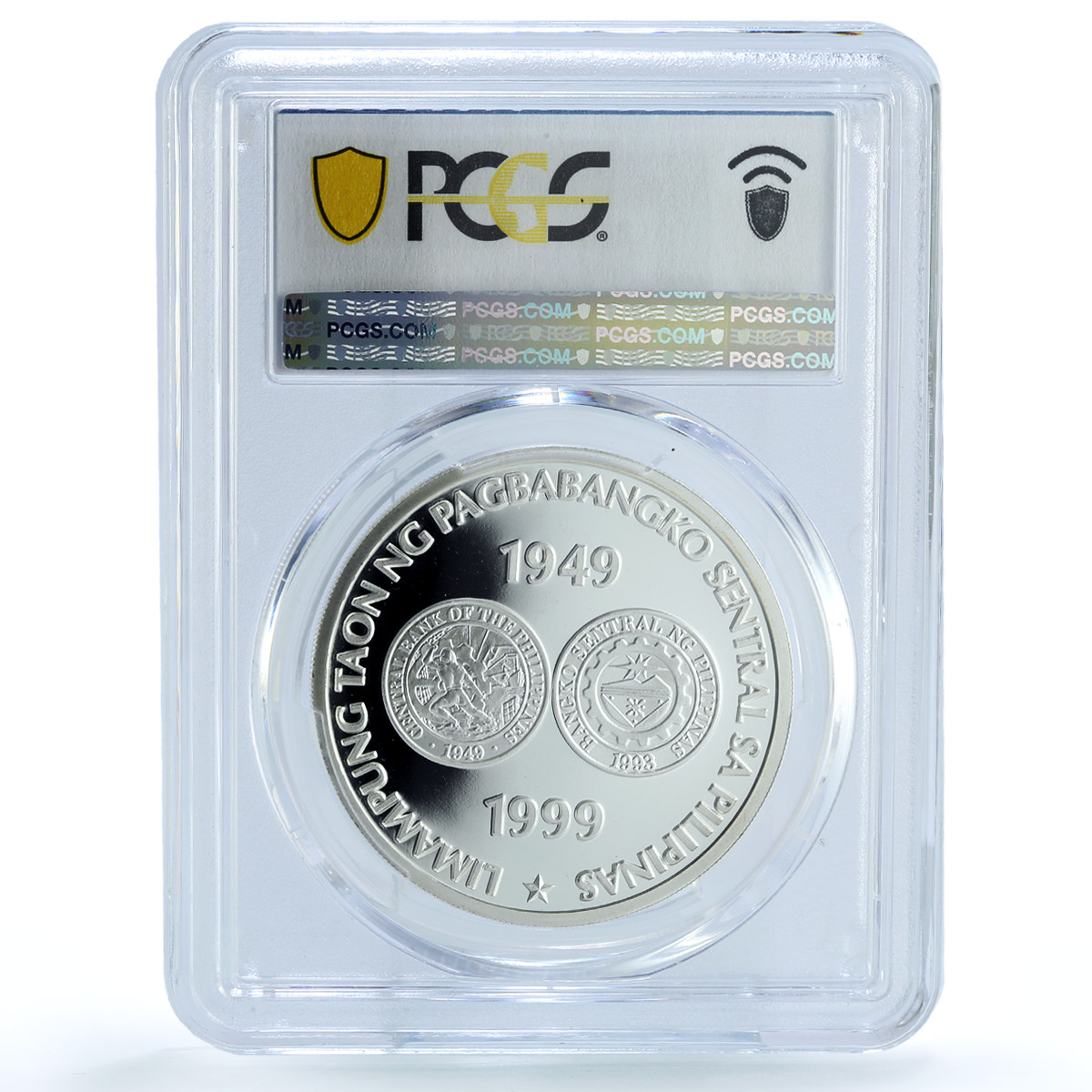 Philippines 500 piso Central Bank KM-275 Building PR 69 PCGS silver coin 1999 Philippines 500 piso Central Bank KM-275 Building PR 69 PCGS silver coin 1999