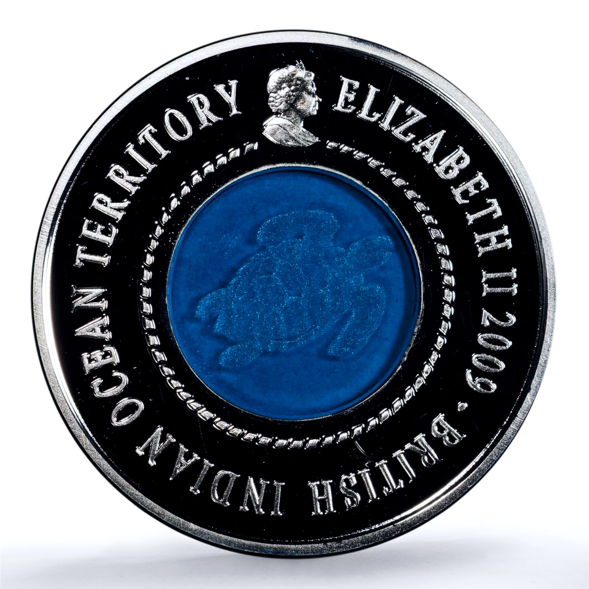 British Indian Ocean Territory 2 pounds Turtle KM-2 PR 69 PCGS silver coin 2009 British Indian Ocean Territory 2 pounds Turtle KM-2 PR 69 PCGS silver coin 2009