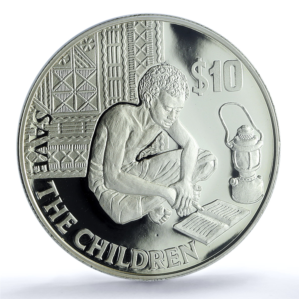 Fiji 10 dollars Save the Children KM-60 UNICEF PR 69 PCGS silver coin 1991 Fiji 10 dollars Save the Children KM-60 UNICEF PR 69 PCGS silver coin 1991