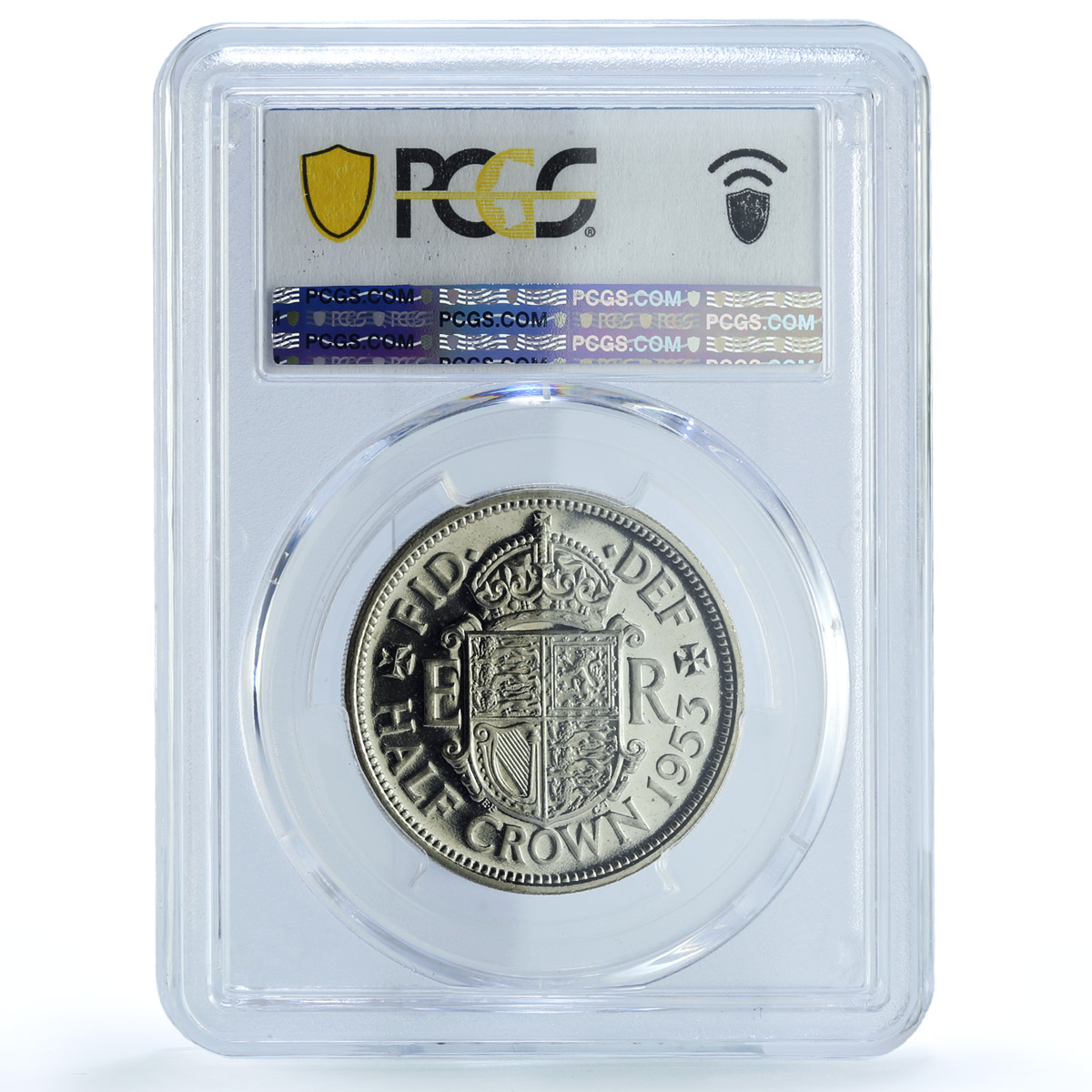Great Britain 1/2 crown Elizabeth II KM-893 S- 4137 PR 65 PCGS CuNi coin 1953