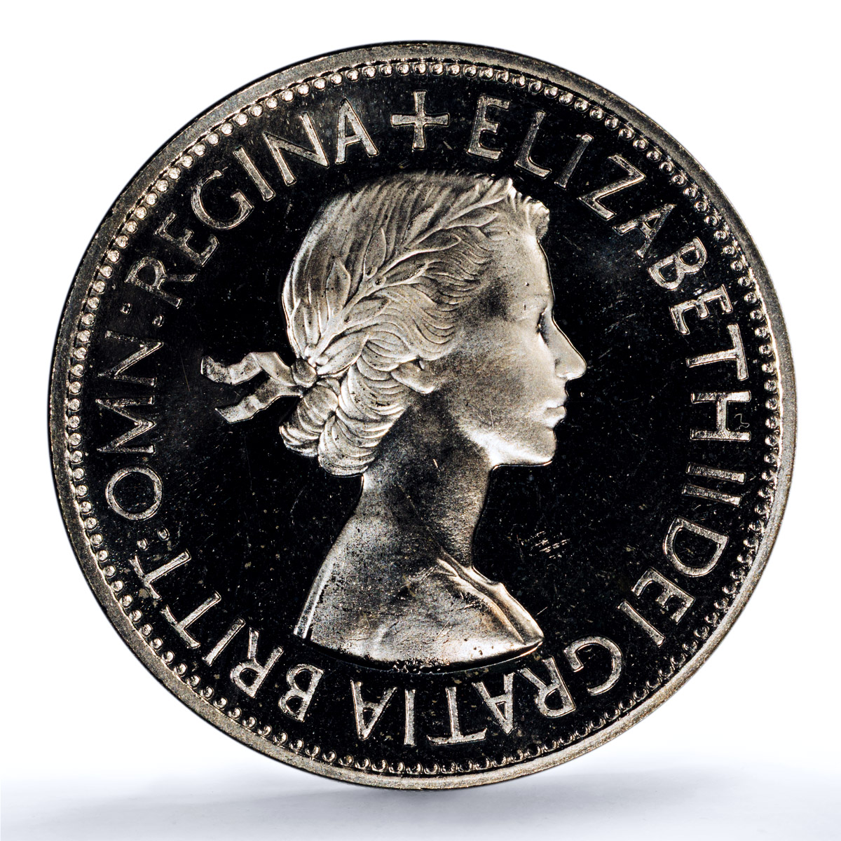 Great Britain 1/2 crown Elizabeth II KM-893 S- 4137 PR 65 PCGS CuNi coin 1953