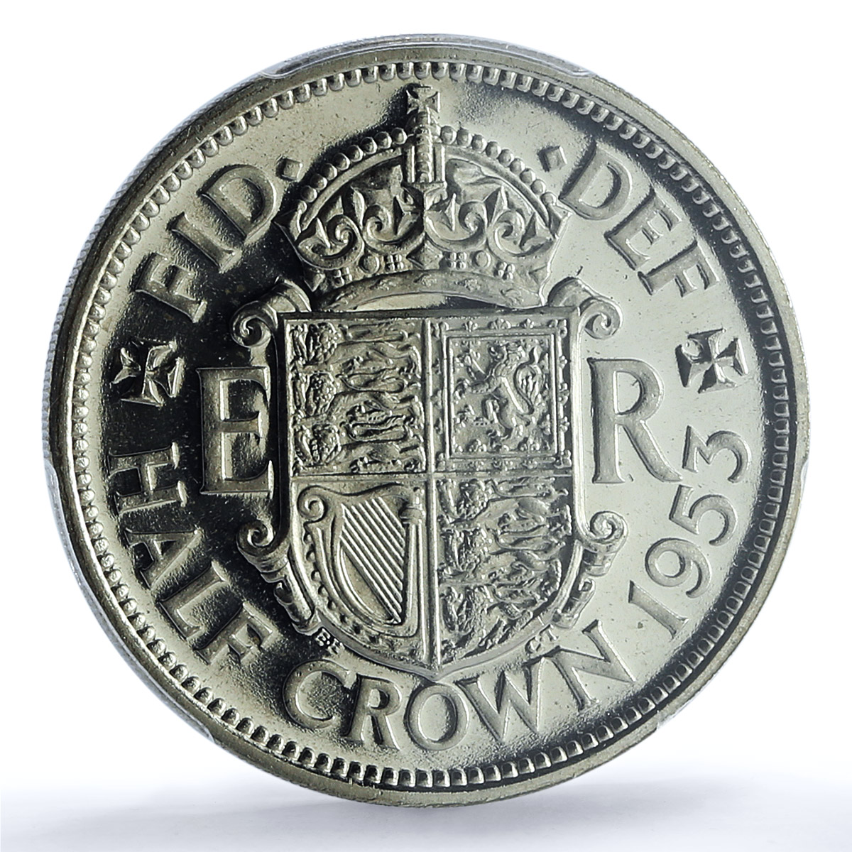 Great Britain 1/2 crown Elizabeth II KM-893 S- 4137 PR 65 PCGS CuNi coin 1953