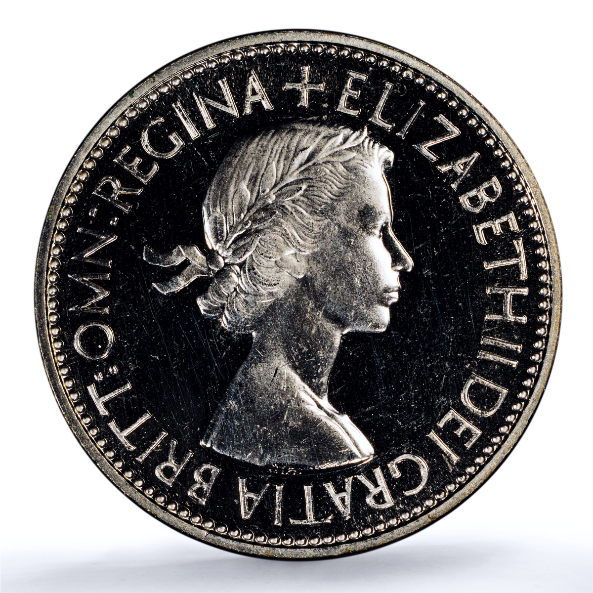 Britain 2 shillings / 1 florin Elizabeth II KM-892 S-4138 PR 64 PCGS coin 1953