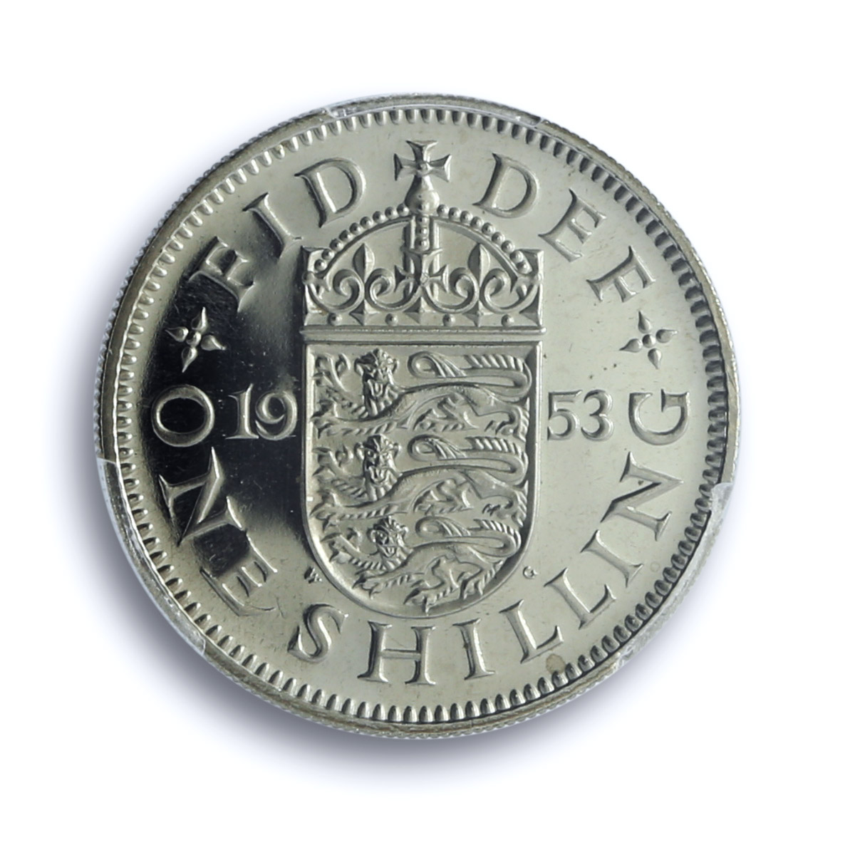 Britain 1 shilling Elizabeth II English Rev KM-890 S- 4139 PR 65 PCGS coin 1953 Britain 1 shilling Elizabeth II English Rev KM-890 S- 4139 PR 65 PCGS coin 1953