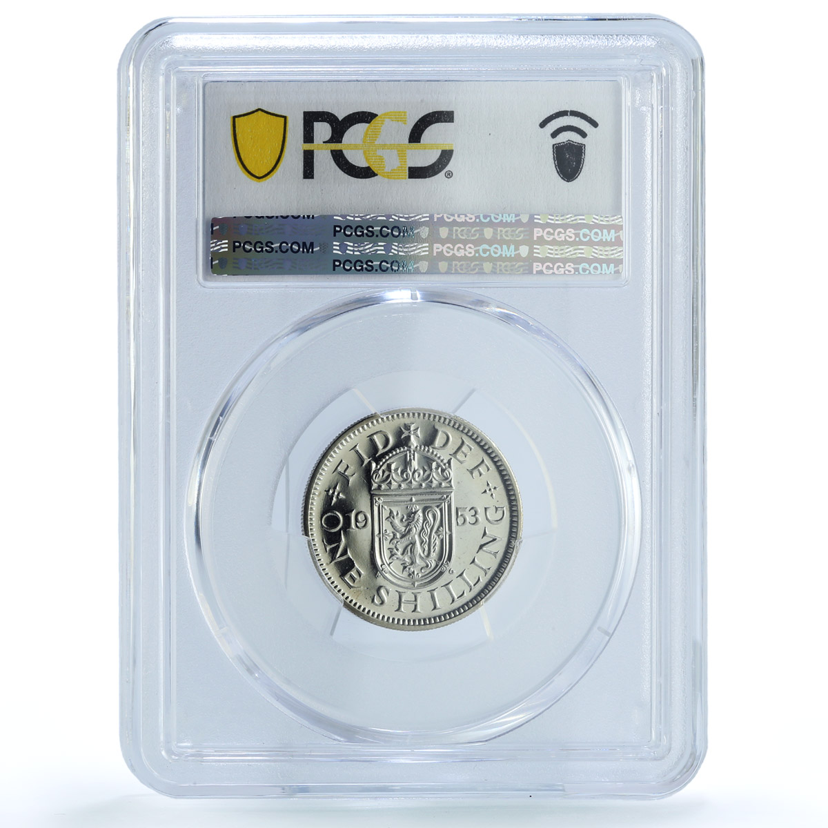 Britain 1 shilling Elizabeth II Scottish Rev KM-891 S- 4140 PR 65 PCGS coin 1953 Britain 1 shilling Elizabeth II Scottish Rev KM-891 S- 4140 PR 65 PCGS coin 1953