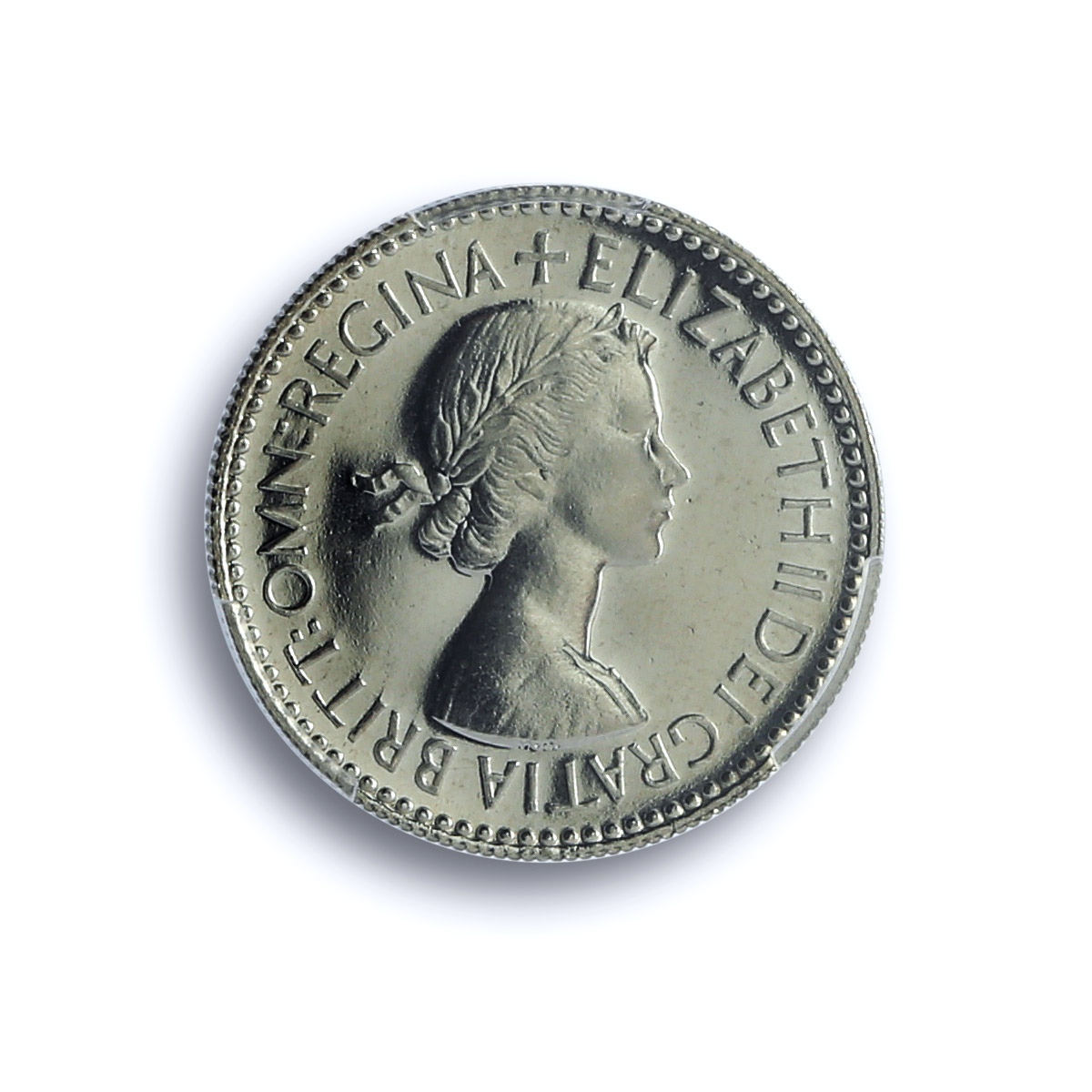 Great Britain 6 pence Elizabeth II KM-889 S- 4141 PR 65 PCGS CuNi coin 1953