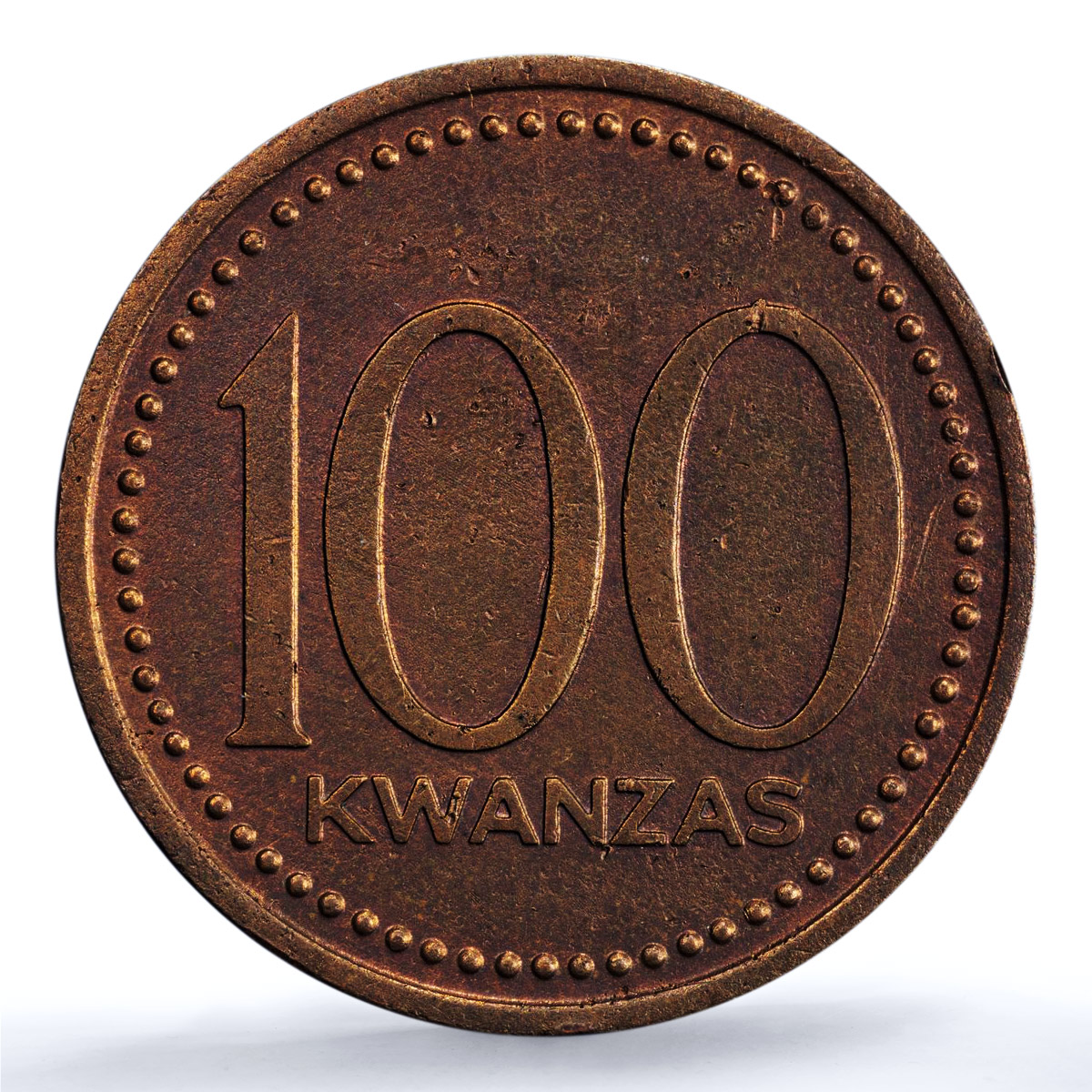 Angola 100 kwanzas Peoples Republic KM-92 Genuine AU PCGS copper coin 1991