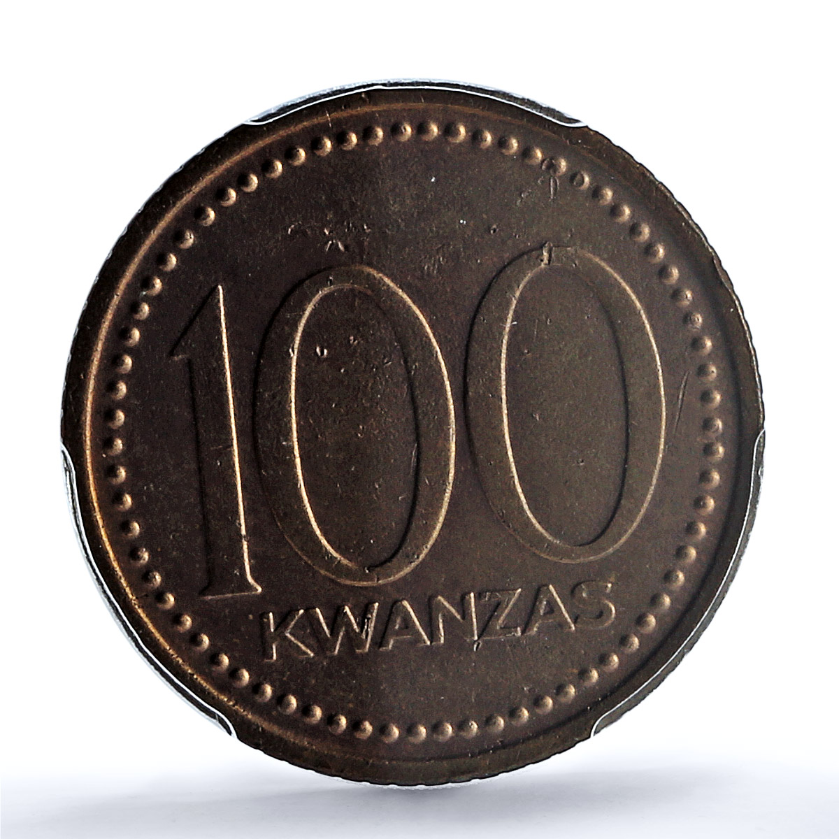 Angola 100 kwanzas Peoples Republic KM-92 Genuine AU PCGS copper coin 1991