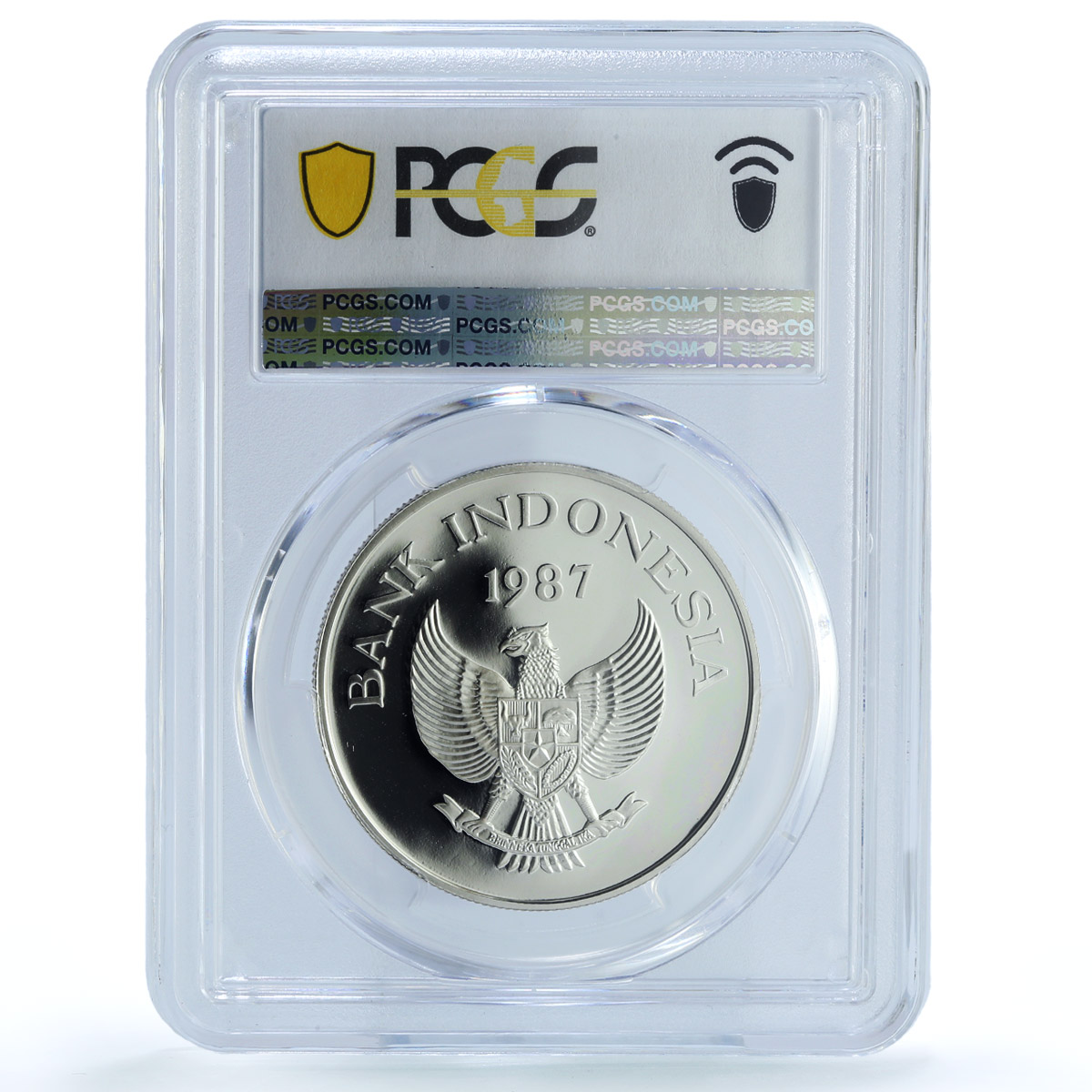 Indonesia 10000 rupiah Babi Rusa KM-45 Wildlife Pig PR 69 PCGS silver coin 1987 Indonesia 10000 rupiah Babi Rusa KM-45 Wildlife Pig PR 69 PCGS silver coin 1987