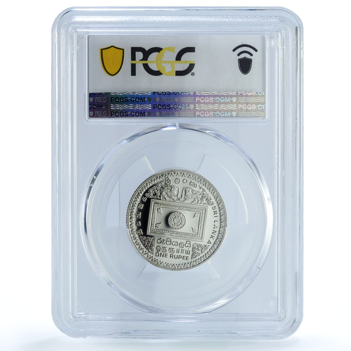 Sri Lanka 1 rupee Premadasa KM-151a Politics PR 69 PCGS silver coin 1992