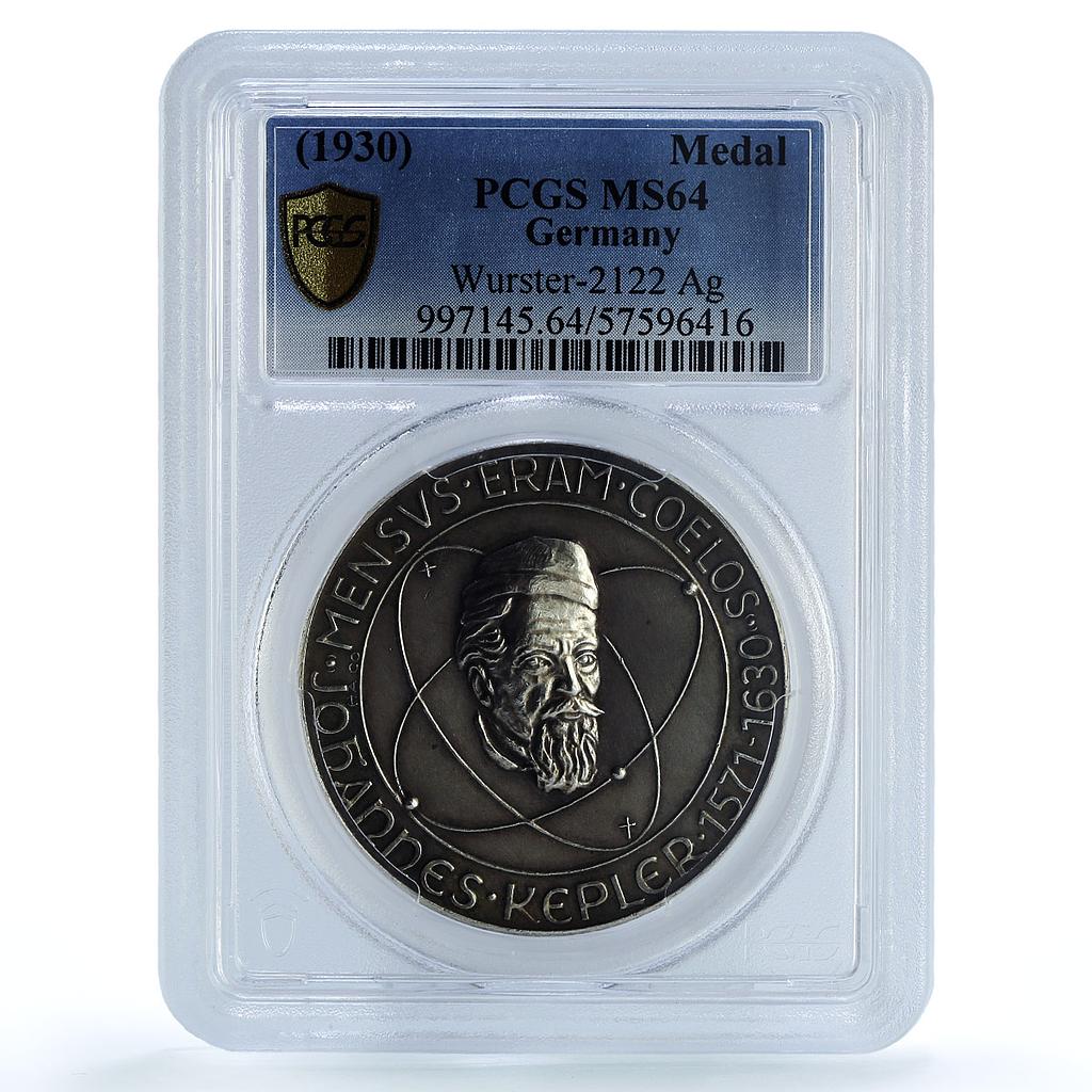 Germany Weimar Kepler Society K-35 Wurster-2122 MS 64 PCGS silver medal 1930