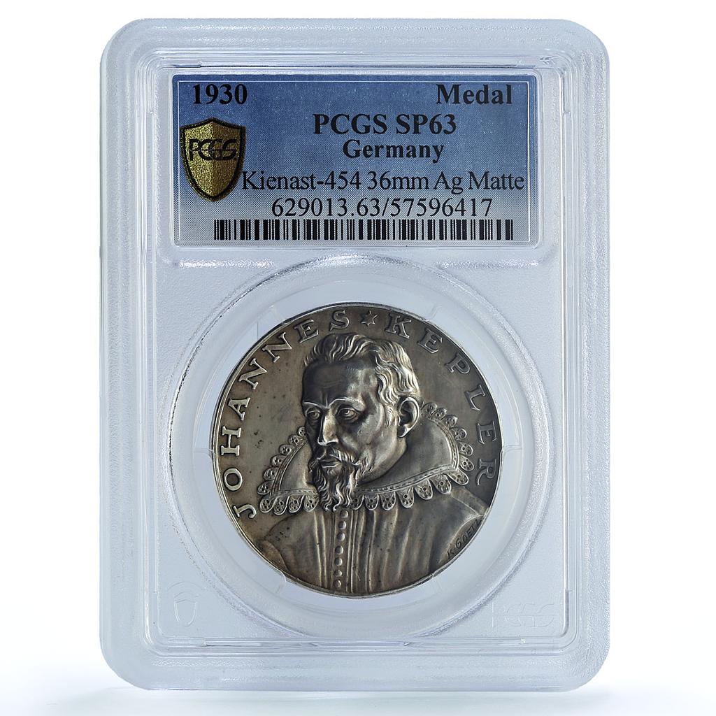 Germany Weimar Johannes Kepler Goetz Kienast-454 SP 63 PCGS silver medal 1930 Germany Weimar Johannes Kepler Goetz Kienast-454 SP 63 PCGS silver medal 1930