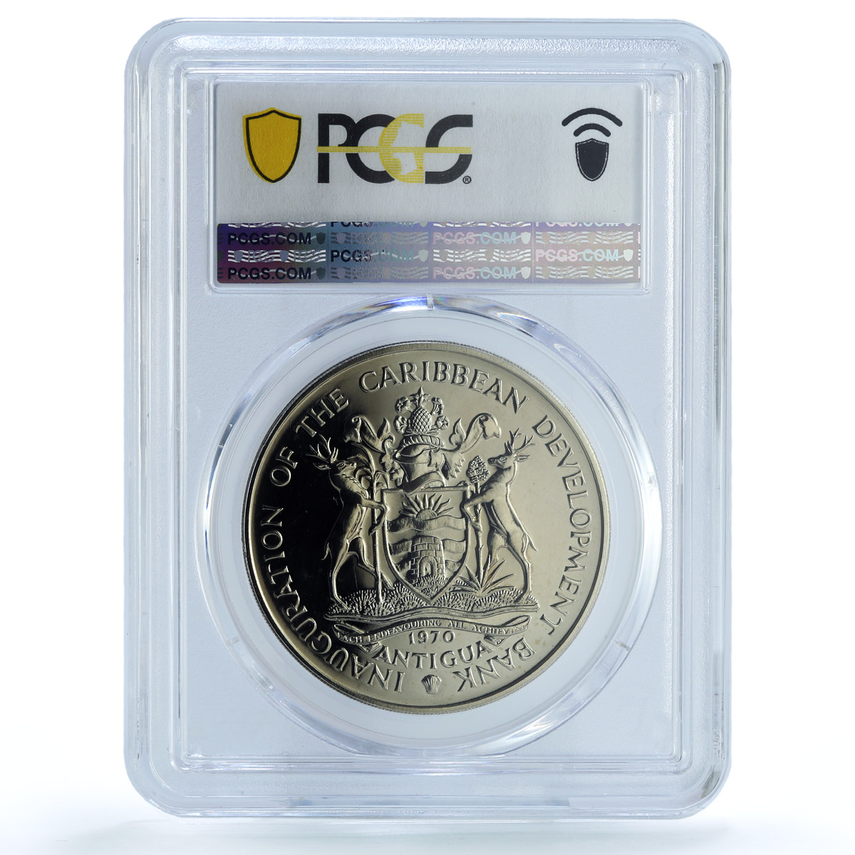 Antigua 4 dollars FAO KM-1 Food Day MS 64 PCGS CuNi coin 1970