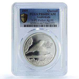 Guatemala 1 quetzal Colibri Piefort RE X-P2 Bird PR 66 PCGS silver coin 1995