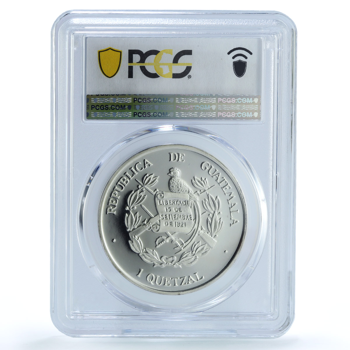 Guatemala 1 quetzal Colibri Piefort RE X-P2 Bird PR 66 PCGS silver coin 1995