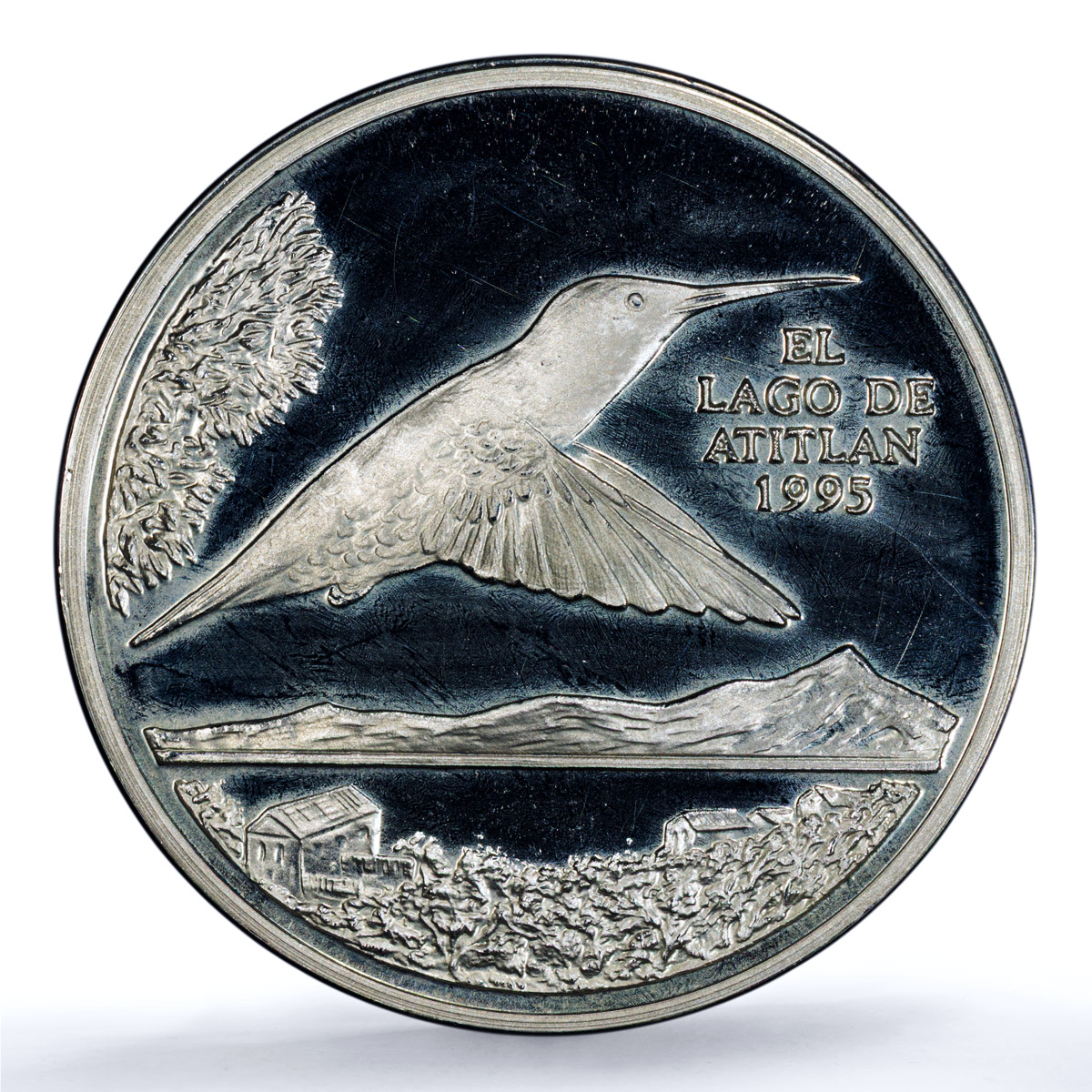 Guatemala 1 quetzal Colibri Piefort RE X-P2 Bird PR 66 PCGS silver coin 1995