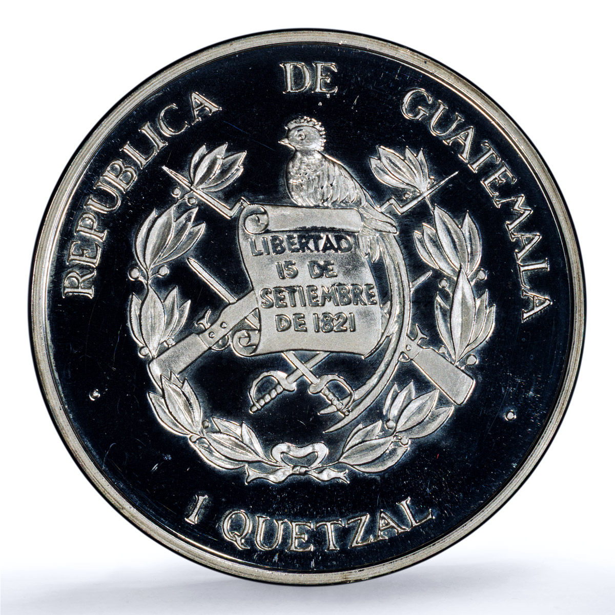 Guatemala 1 quetzal Colibri Piefort RE X-P2 Bird PR 66 PCGS silver coin 1995